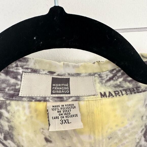 Marithe Francois Girbaud Logo Men’s 3XL Short Sleeve Button Down - Picture 3 of 6